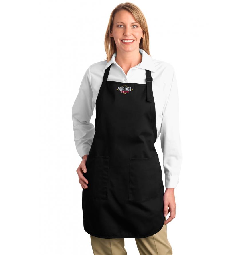 Port Authority Full-Length Apron with Pockets