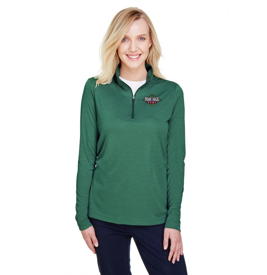 Ladies Zone Sonic Heather Performance Quarter-Zip