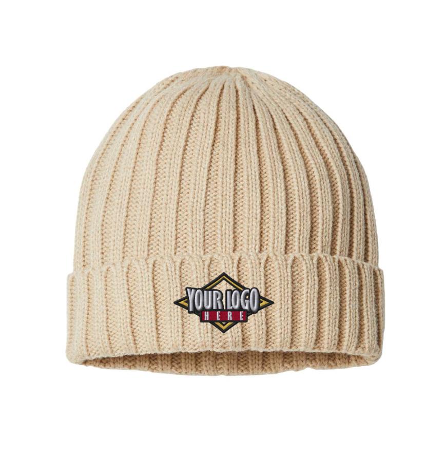 Sustainable Cable Knit Cuffed Beanie