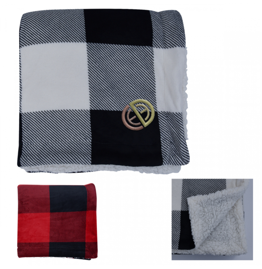 Buffalo Plaid Sherpa Blanket