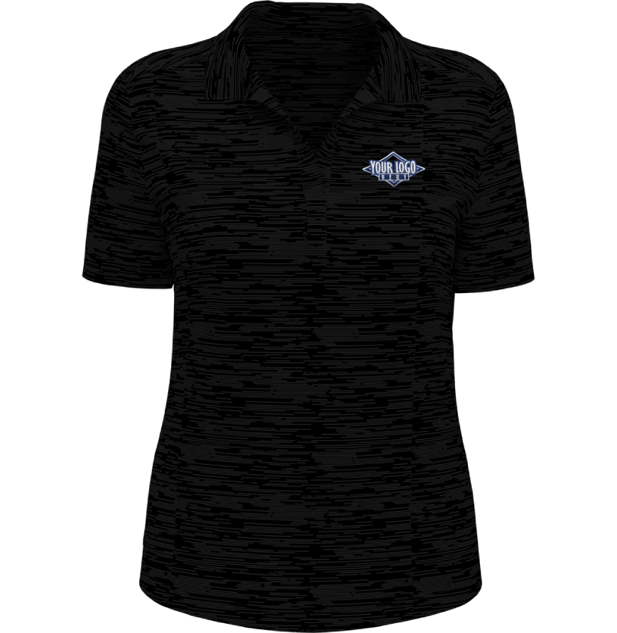 LADIES BROKEN STRIPE POLO