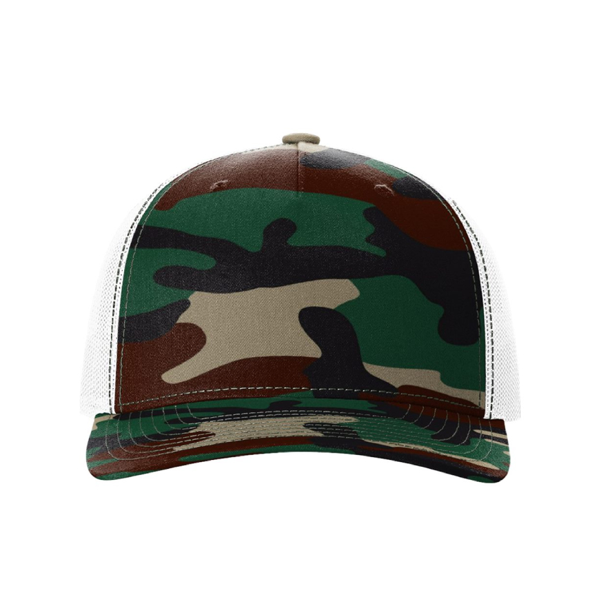 Green Camo/ White