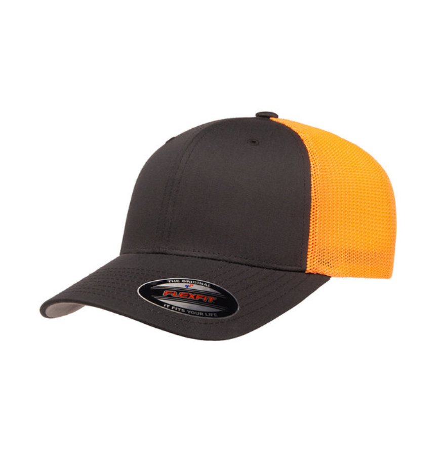 Charcoal/ Neon Orange