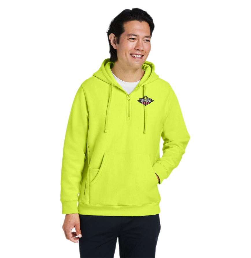 Team 365 TT97 - Unisex Zone HydroSport Heavyweight Quarter-Zip Hooded Sweatshirt