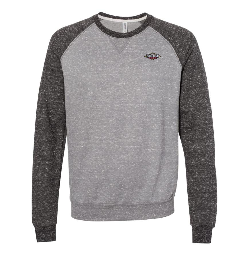 Unisex Snow Heather French Terry Crewneck Sweatshirt