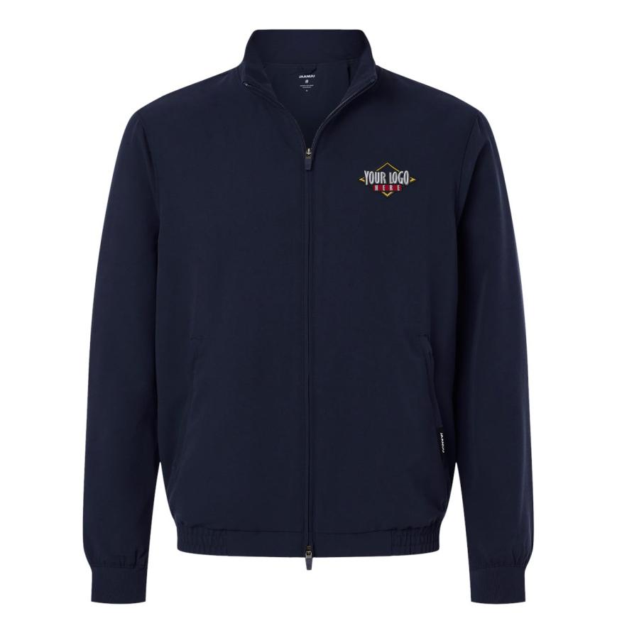 Mens Wolfe Everyday Full-Zip 6-Pocket Scrub Jacket