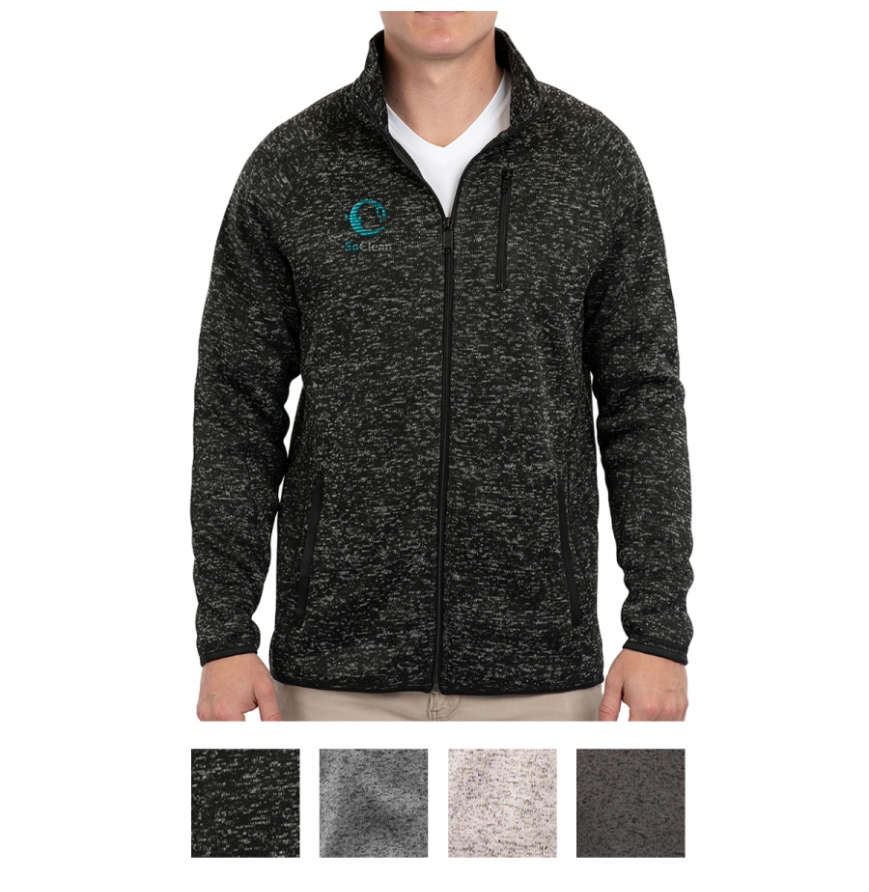 Burnside Mens Sweater Knit Jacket