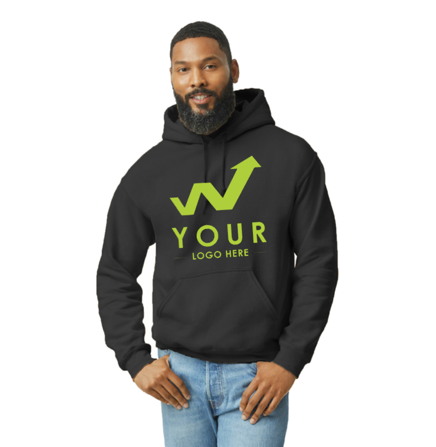 Gildan Screen Printed - 1 Color Logo 1 Logo Placement Premium Hoodie Sweatshirt