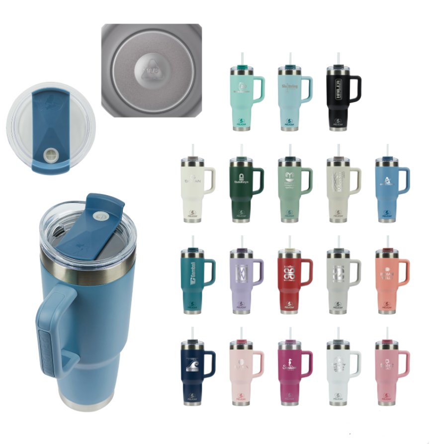 Pelican Porter 40 oz. Recycled Double Wall Stainless Steel Travel Tumbler