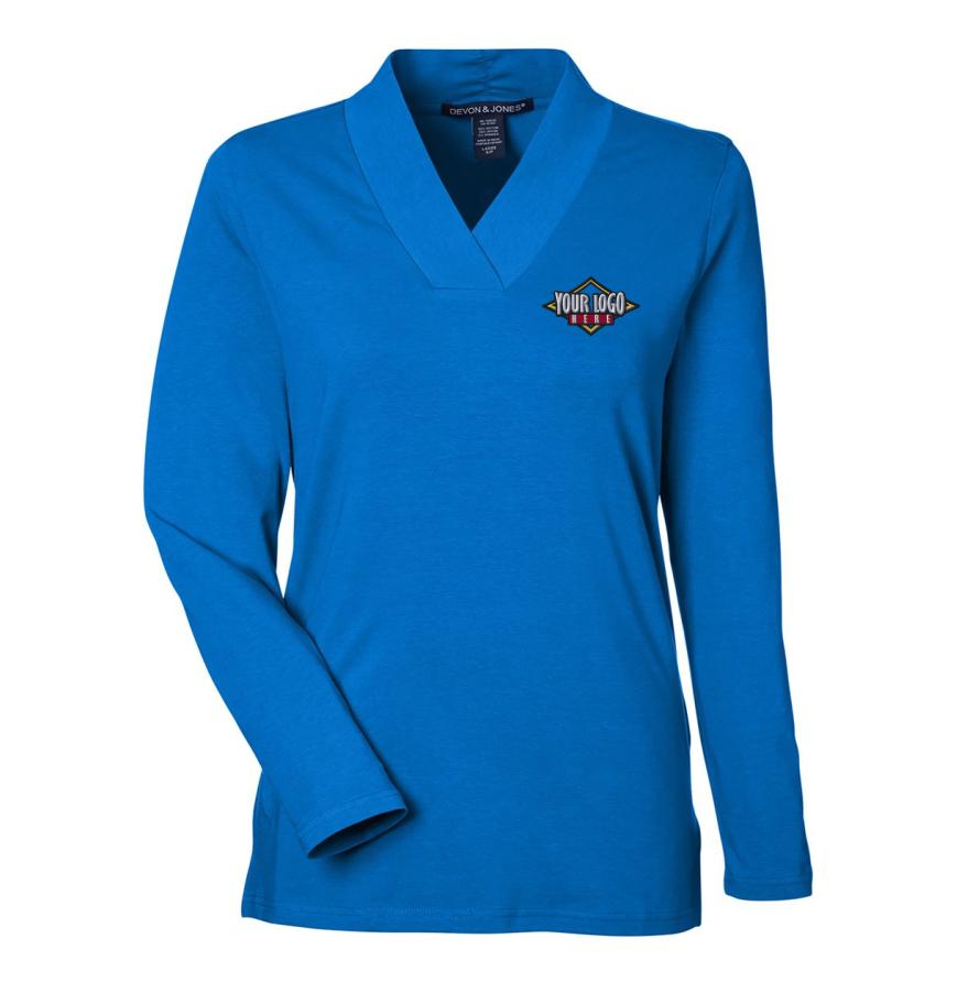 Womens Raleigh Shawl Collar Knit Top