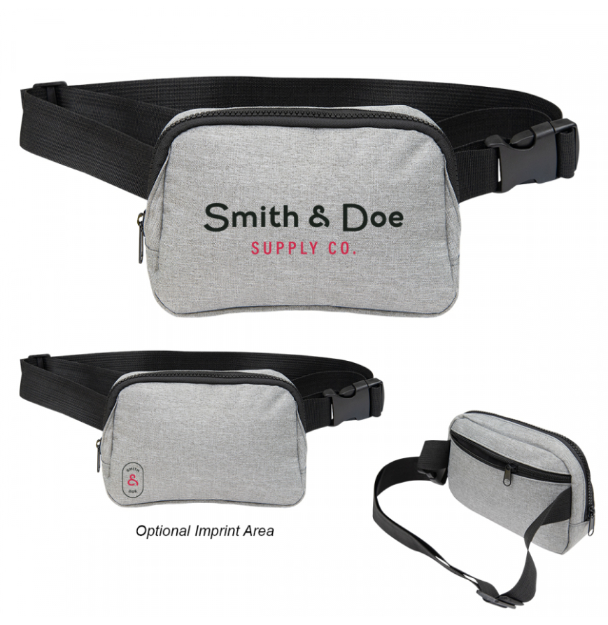 Anywhere RPET Heathered Belt Bag
