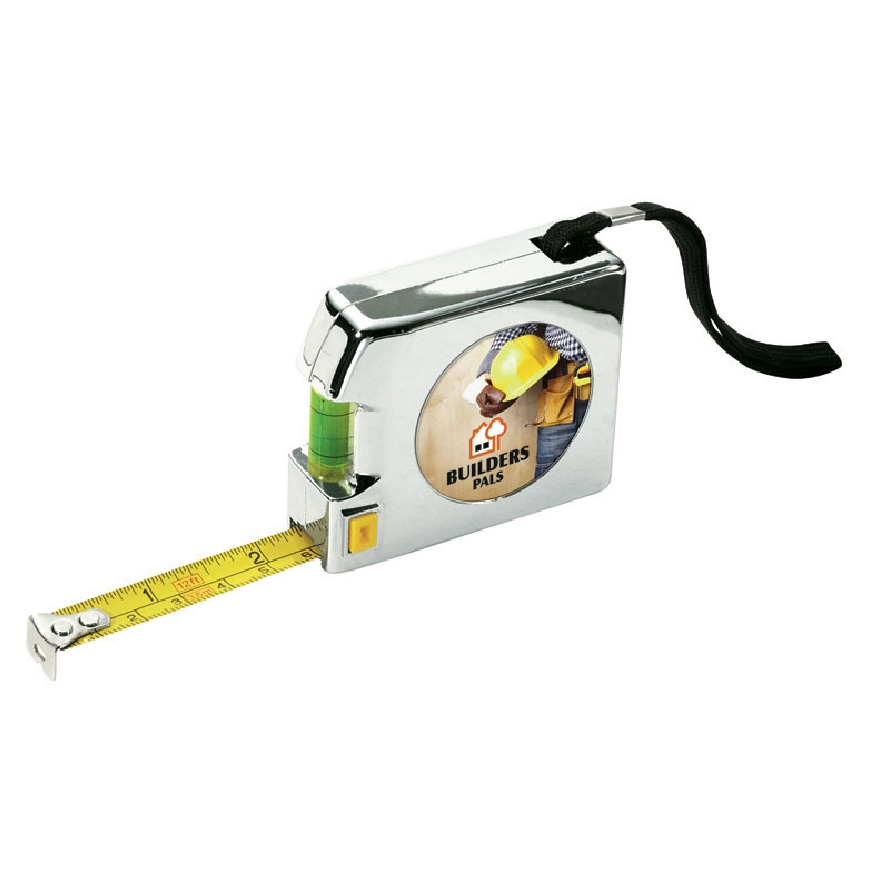 Shorewood 12 ft. Chrome Tape Measure Level