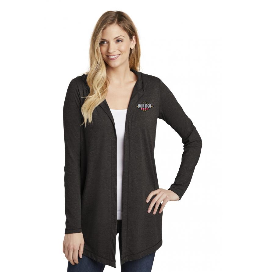 District Women s Perfect Tri Hooded Cardigan