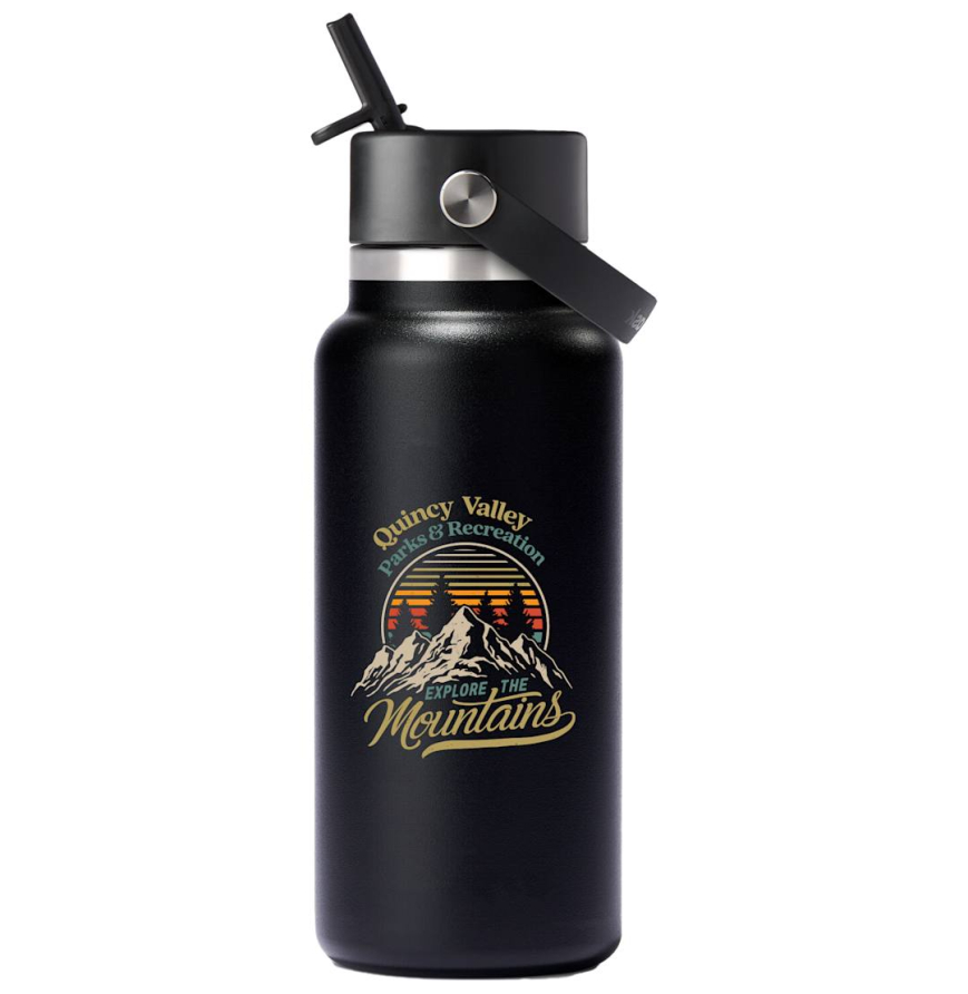 Hydro Flask174 Wide Mouth w Flex Straw Cap 32oz