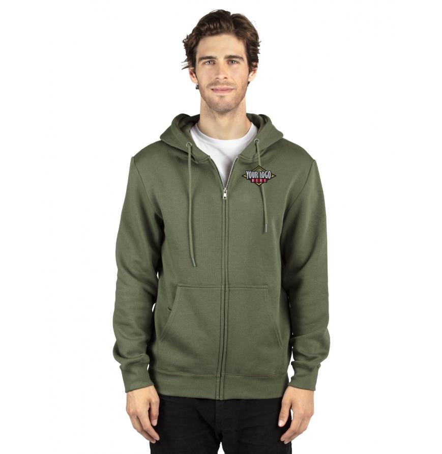 Broder 320Z - Threadfast Apparel Unisex Ultimate Fleece Full-Zip Hooded Sweatshirt