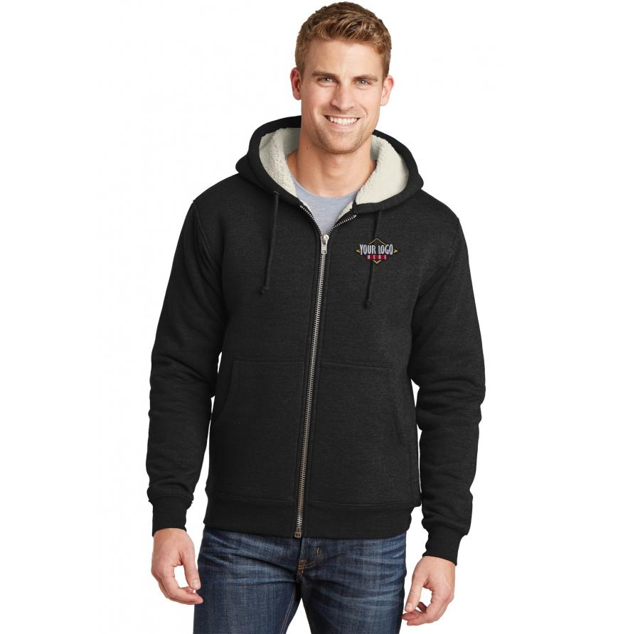 CornerStone CS625 - CornerStone Heavyweight Sherpa-Lined Hooded Fleece Jacket