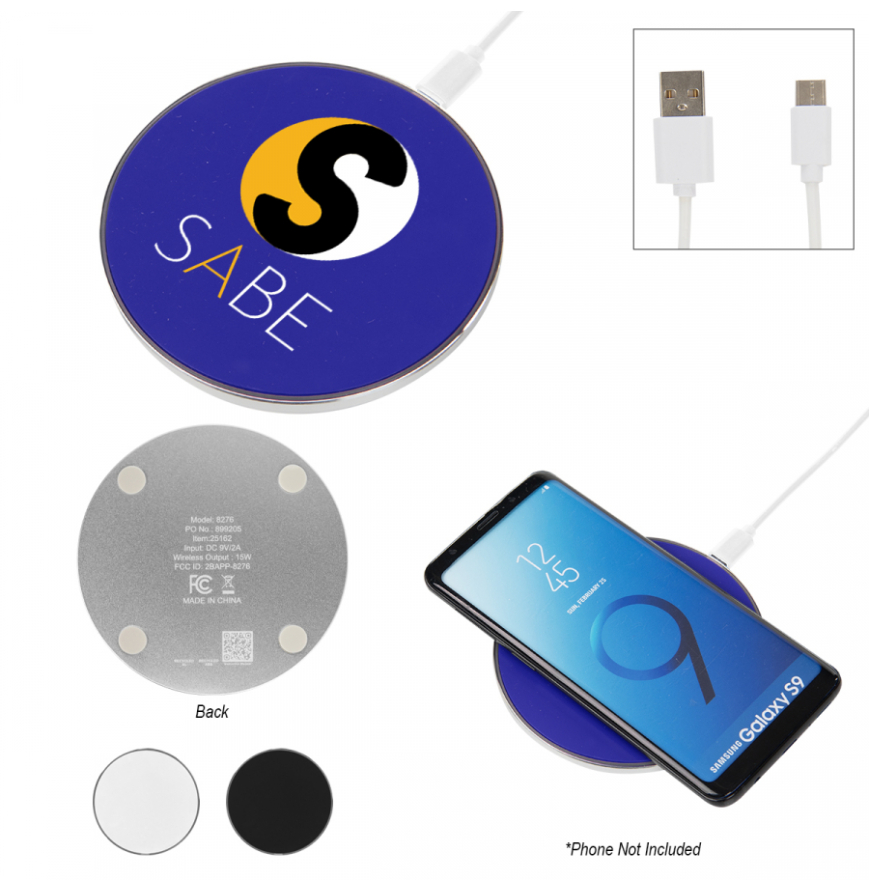 15W Recycled Aluminum Wireless Charger