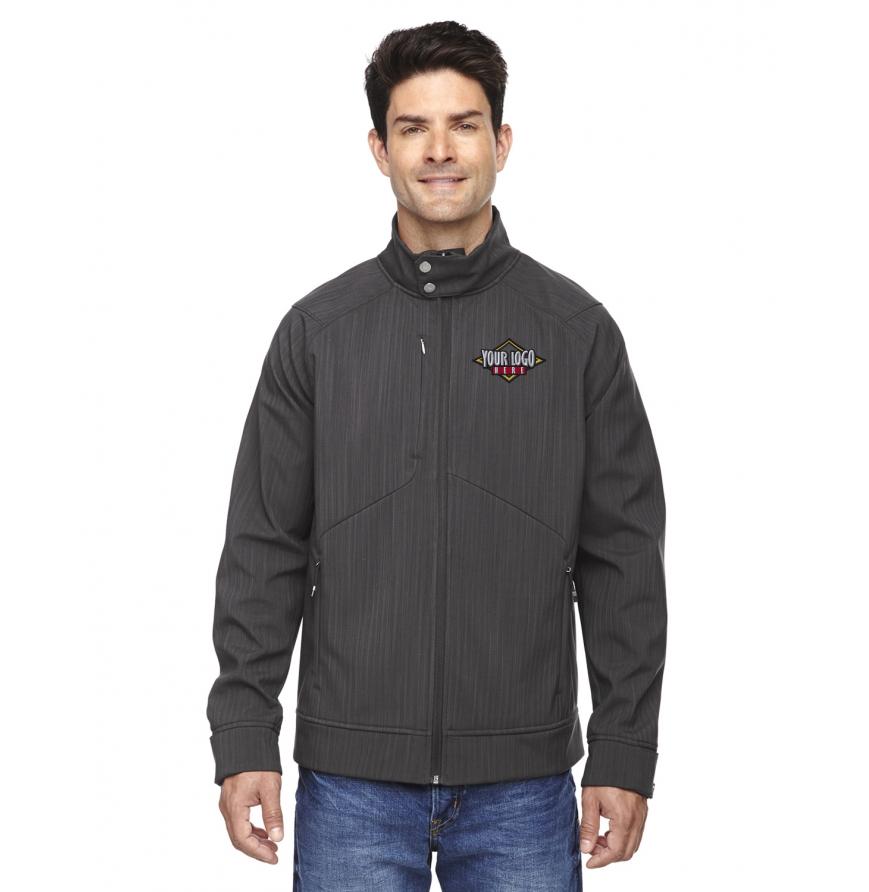 North End 88801 - North End Mens Skyscape Three-Layer Textured Two-Tone Soft Shell Jacket