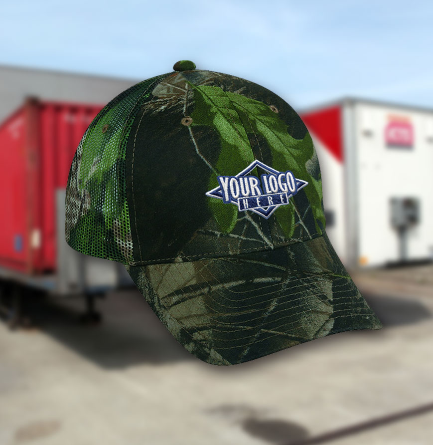 Outdoor Mesh Side Panel Camo Hat
