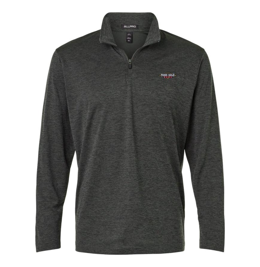 Mens Pro-Lock Performance Mlange Quarter-Zip Pullover