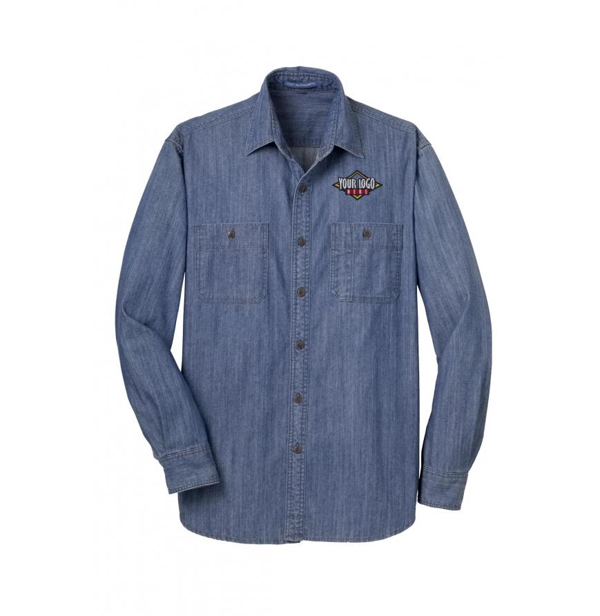 Port Authority S652 - DISCONTINUED Port Authority Patch Pockets Denim Shirt