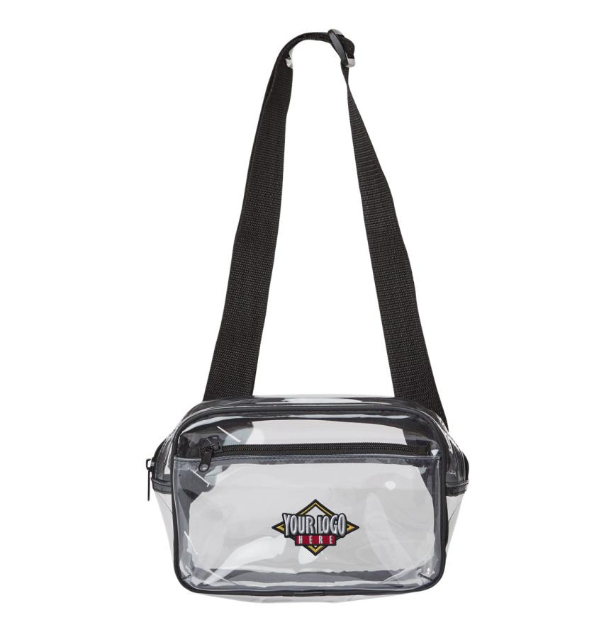 Clear Stadium 2-Pocket Fanny PackCrossbody Bag