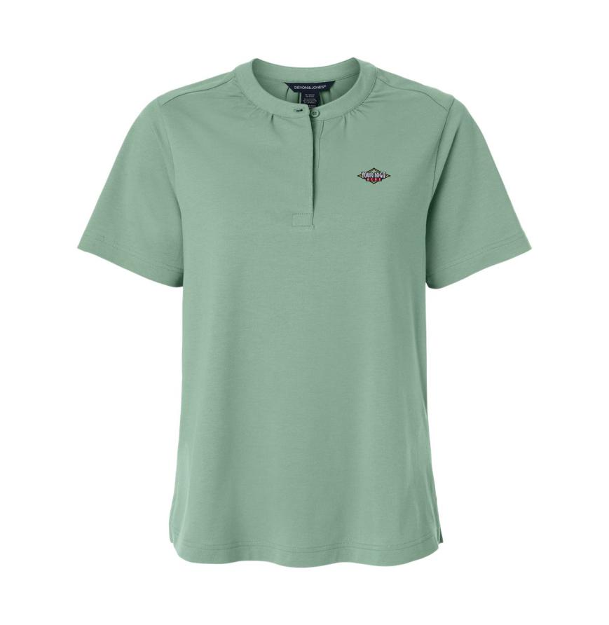 Womens Seaton Pebble Textured Polo