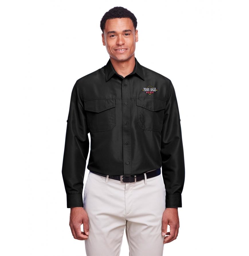 Harriton M580L - Harriton Mens Key West Long-Sleeve Performance Staff Shirt