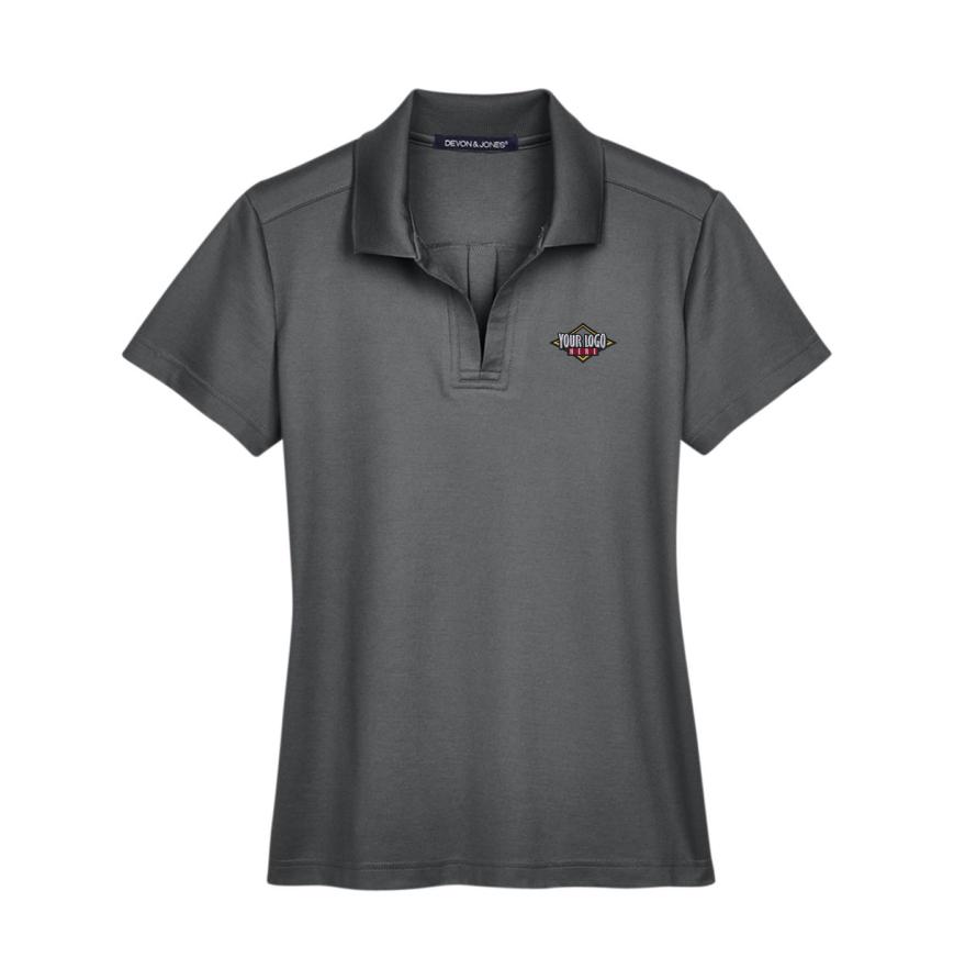 Womens CrownLux PerformancePlaited Polo