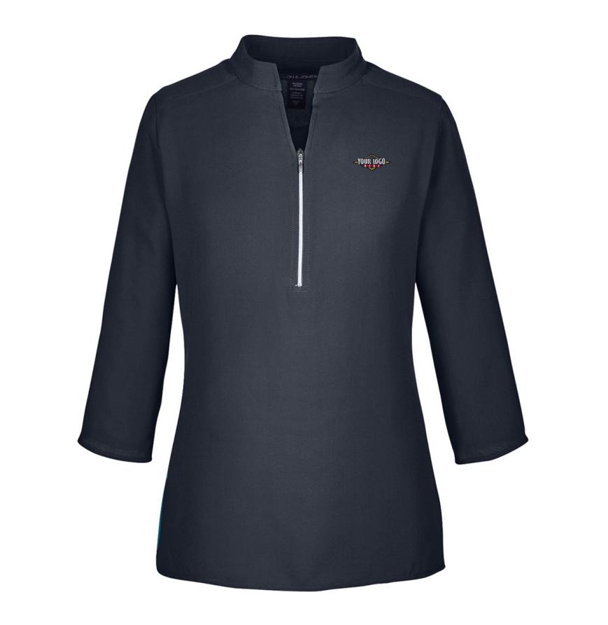 Womens Perfect Fit  Three-Quarter Sleeve Crepe Tunic