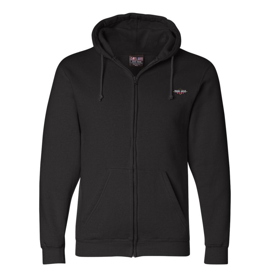 Unisex USA-Made Full-Zip Hooded Sweatshirt