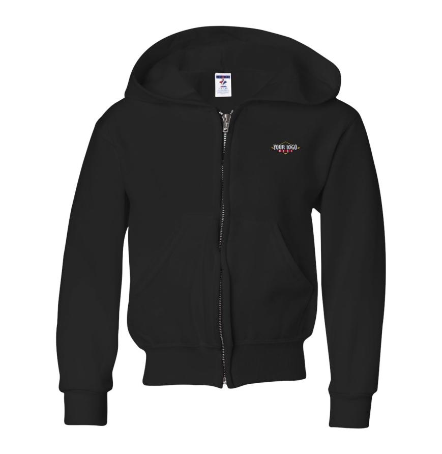 Youth NuBlend Full-Zip Hooded Sweatshirt