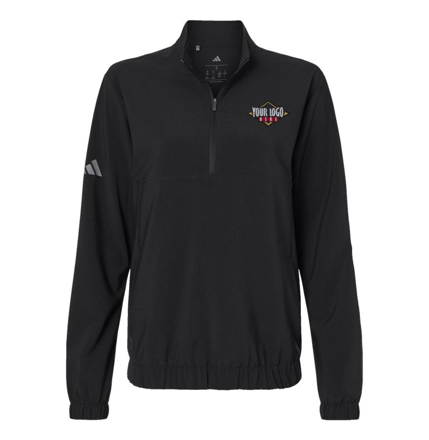 Womens Woven Half-Zip Pullover