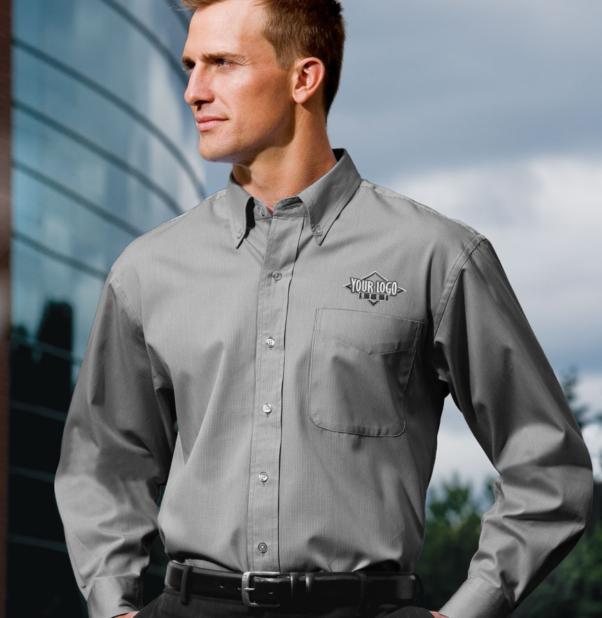 Fine Stripe Easy Care Twill