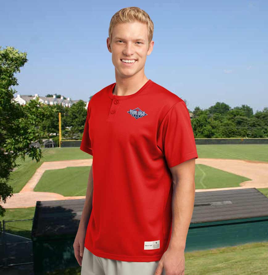 Extra Innings Mesh Henley