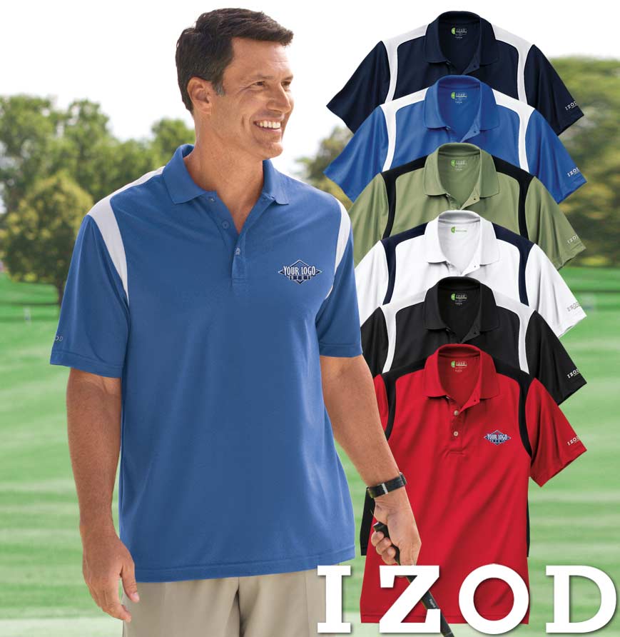 IZOD Men's Short Sleeve Coach's Polo