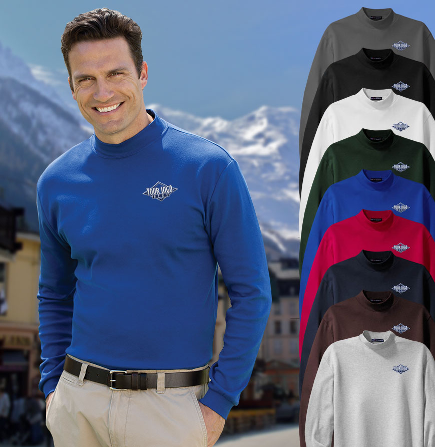 Premium Knit Mock Turtleneck