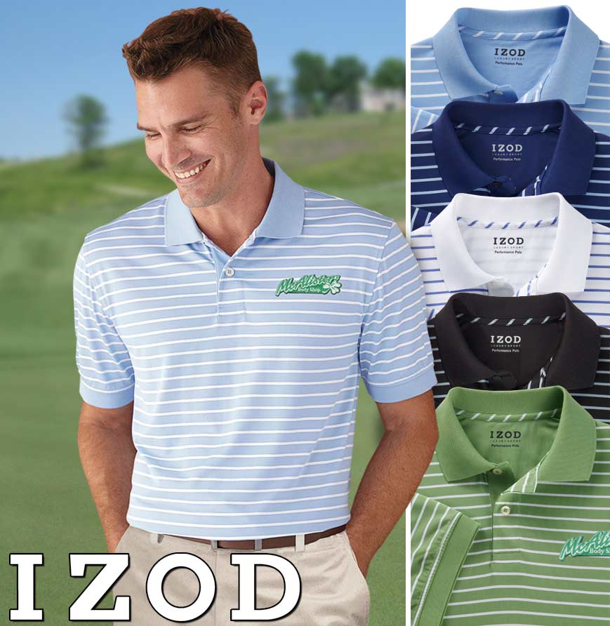 IZOD Performance Stripe Polo