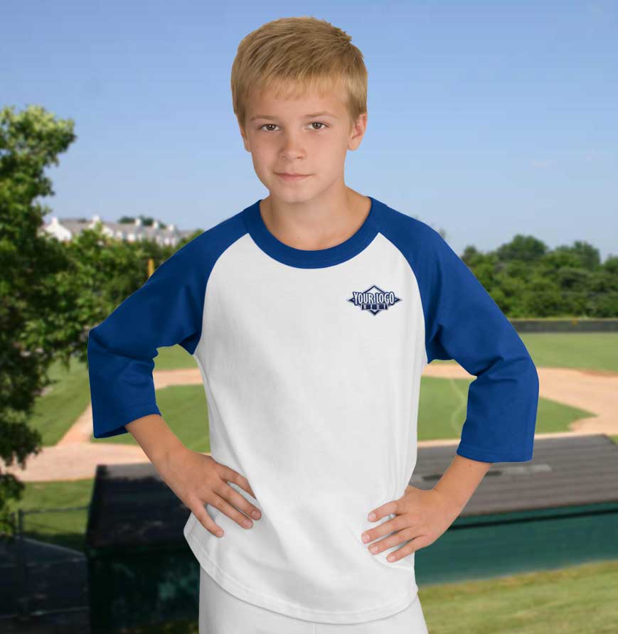 Youth ColorBlock Â¾ Sleeve Raglan Jersey