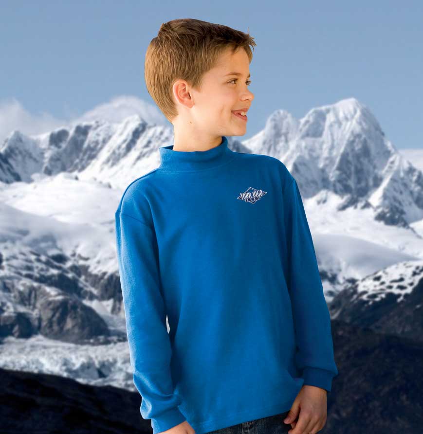 Youth Premium Knit Mock Turtleneck