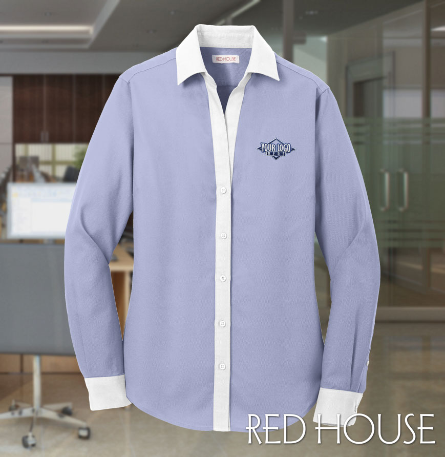 Dress Shirt Blue/White