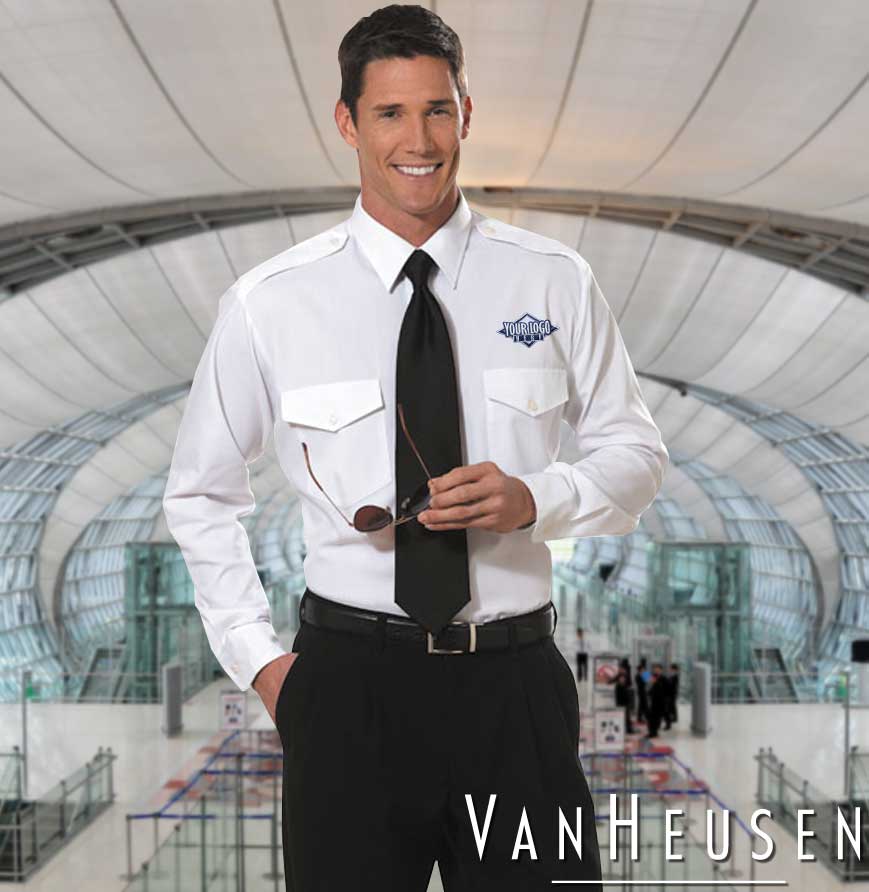Van Heusen Long Sleeve Aviator