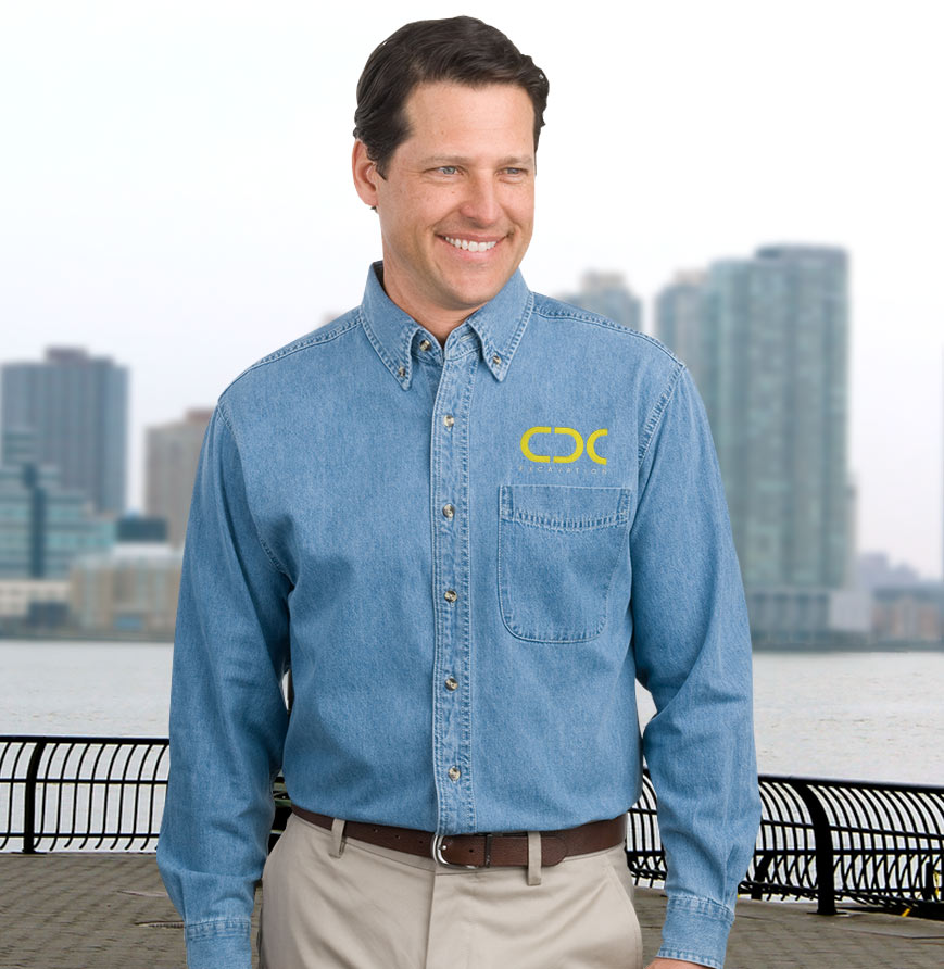 Men's Classic Long Sleeve Denim Shirt