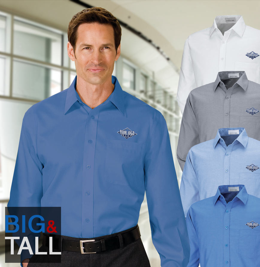 Mens Tall Long Sleeve Oxford