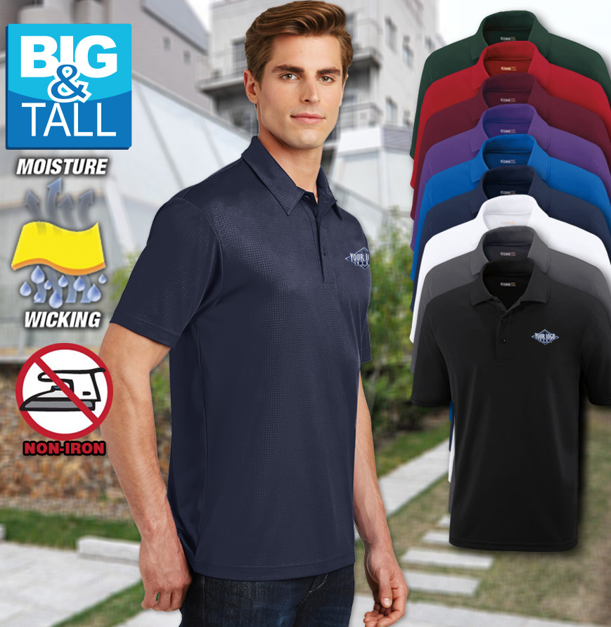Men's Tall Elite Moisture Wicking Polo