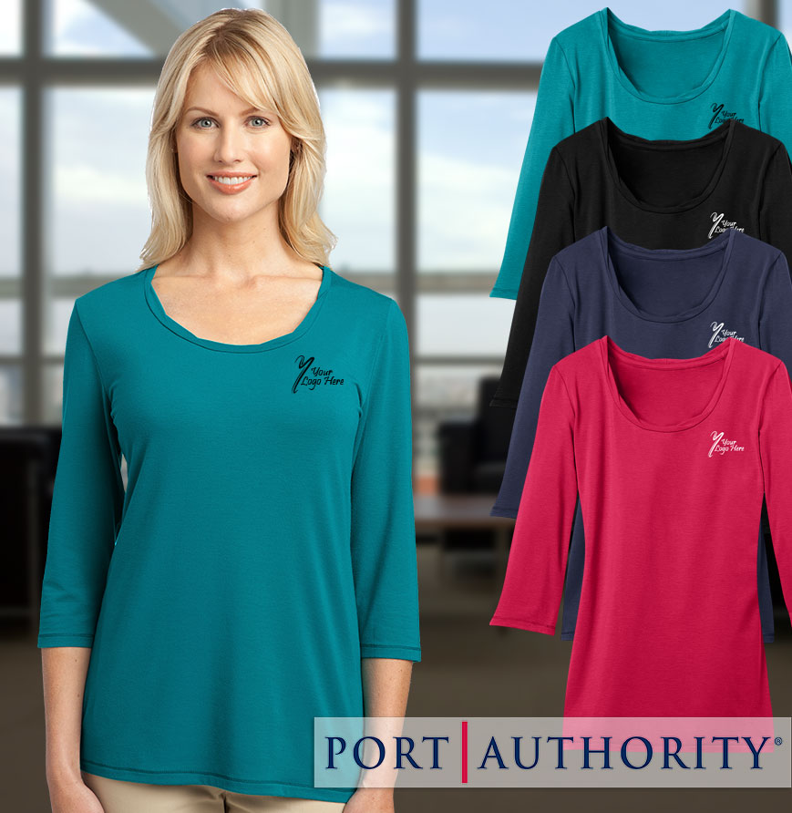 Port Authority Ladies' Rope Neck Shirt