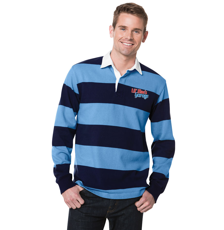 Men's Sport-Tek Long Sleeve Rugby Polo