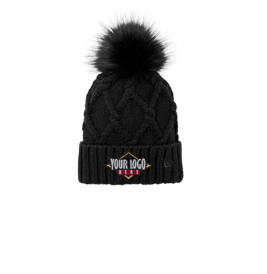 New Era Faux Fur Pom Beanie