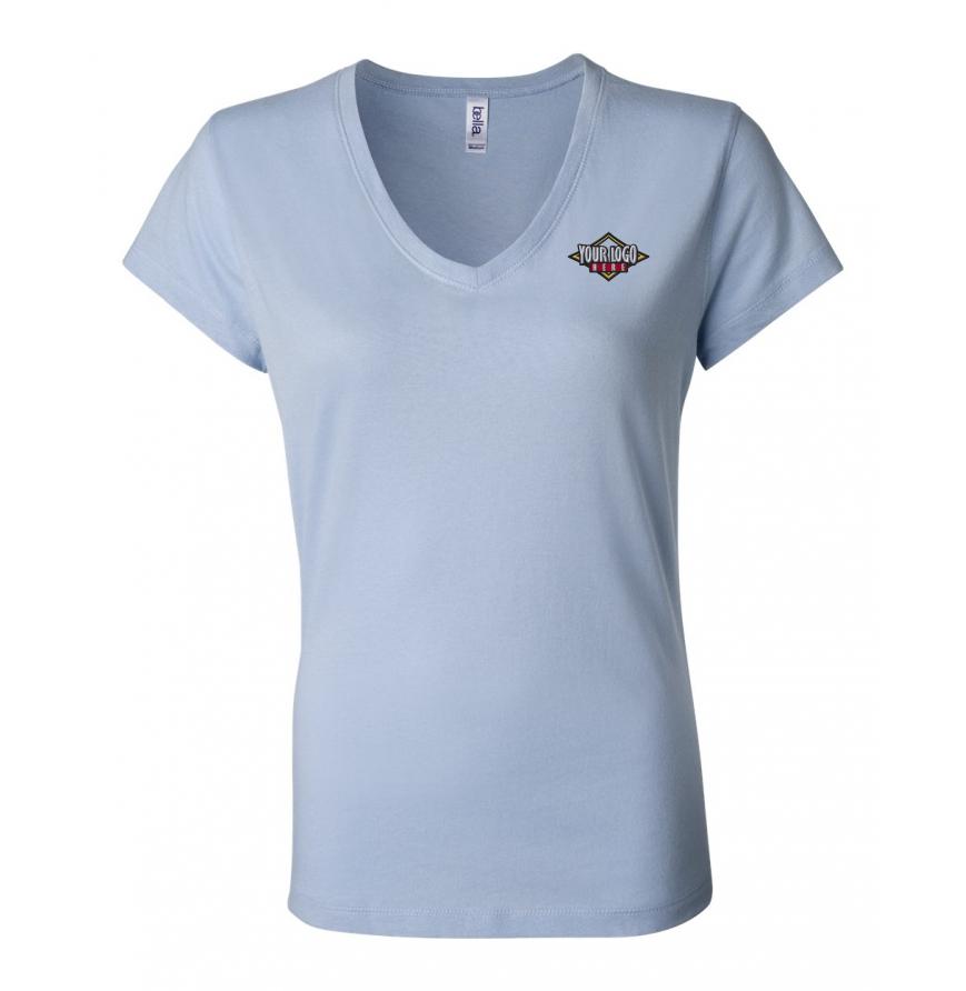 Bella Canvas Womens Jersey V-Neck Tee