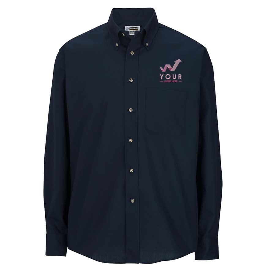 Edwards Long Sleeve Cotton/Twill Shirt